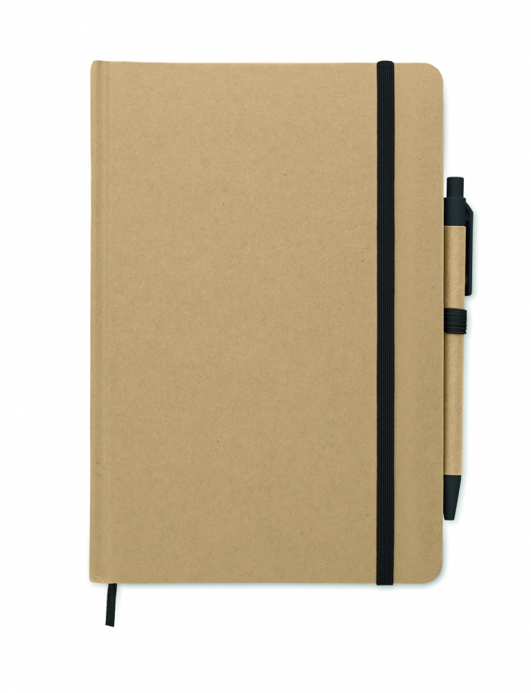 Logo trade promotional merchandise picture of: A5 notebook in recycled carton